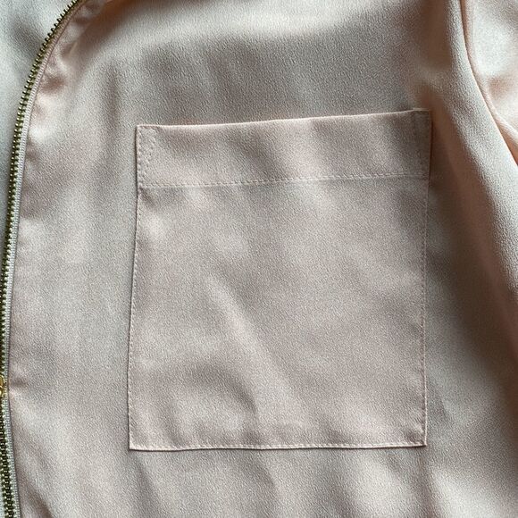 Calvin Klein Gold Zipper Blouse - Picture 6 of 10